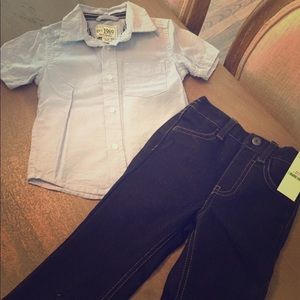 Boys jeans and shirt outfit